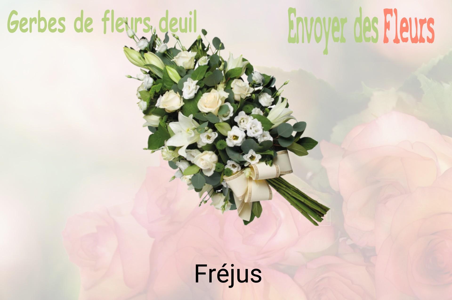 Gerbe de fleurs de deuil livrée à Fréjus
